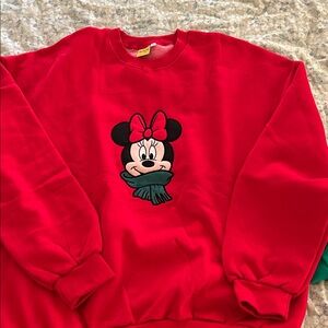 Disney Red Women's Sweater with Character Design